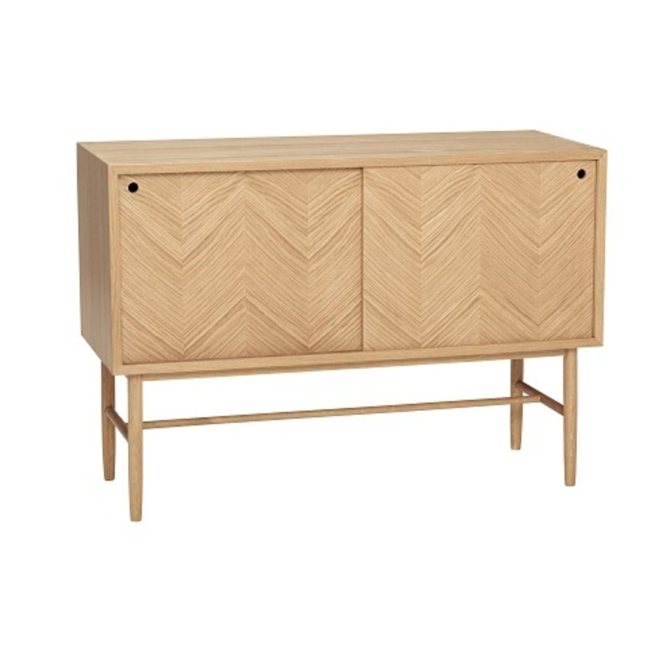 Hübsch Sideboard with sliding doors in oak LIVING AND CO.