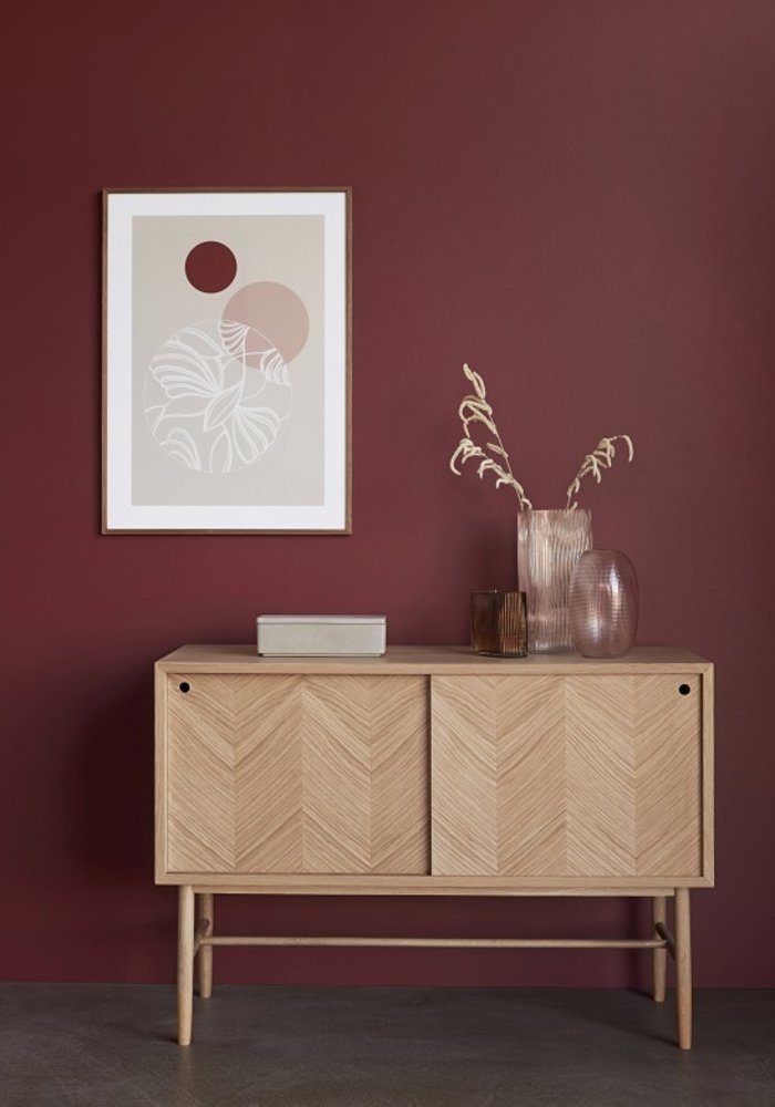 Hubsch Sideboard with sliding doors oak Hubsch Sideboard with sliding doors oak