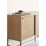 Hubsch Aparador con puertas correderas roble Hubsch Aparador con puertas correderas roble