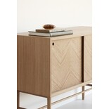 Hubsch Sideboard mit Schiebetüren Eiche