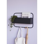 Hubsch Portemanteau avec espace de rangement - noir Hubsch Portemanteau avec espace de rangement - noir