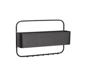 Hubsch Garderobe mit Stauraum - schwarz Hubsch Garderobe mit Stauraum - schwarz