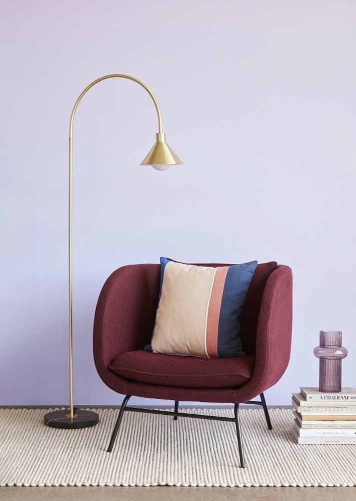 Hubsch Vloerlamp metaal/marmer - messing