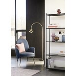 Hubsch Floor lamp metal / marble - brass Hubsch Floor lamp metal / marble - brass