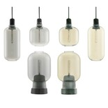 Normann Copenhagen AMP Grande lampada a sospensione fumo nero