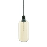 Normann Copenhagen AMP Small hanging lamp gold green