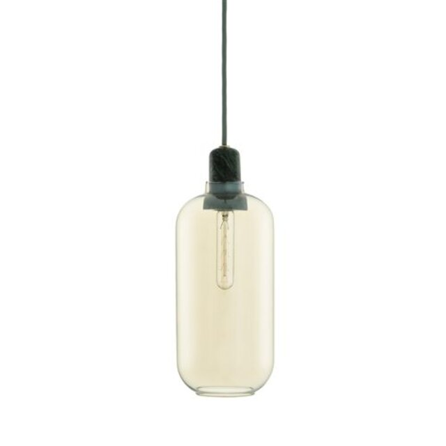 Normann Copenhagen AMP Grande lampe suspendue or vert
