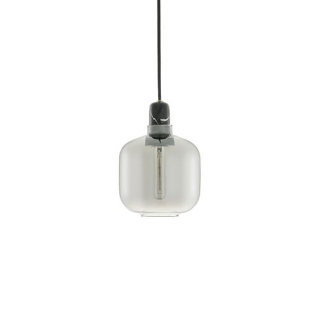 Normann Copenhagen AMP liten lampa svart rök