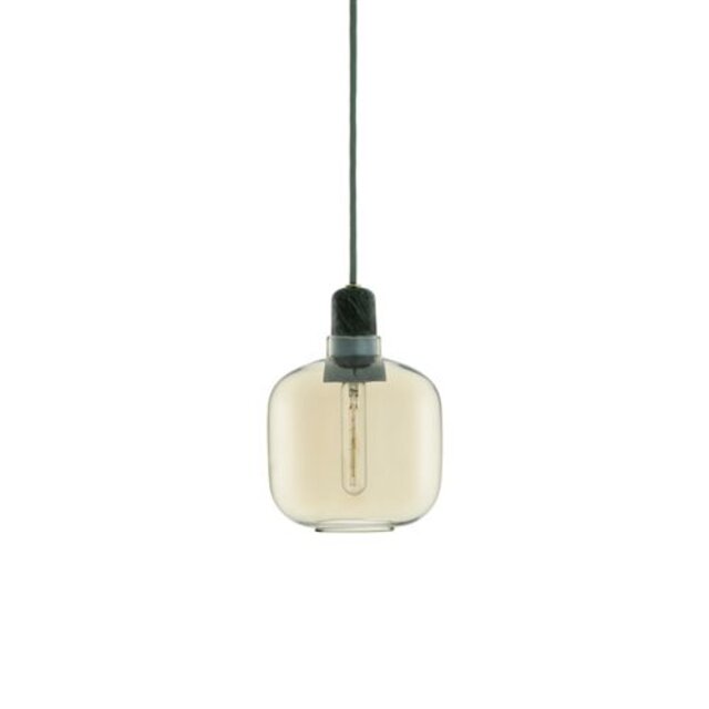 Normann Copenhagen AMP Small hanging lamp gold green