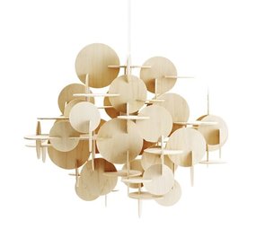 Normann Copenhagen Bau bois naturel Grande lumière pendante Normann Copenhagen Bau bois naturel Grande lumière pendante