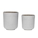 Hubsch Bloempot lichtgrijs - set van 2 stuks Hubsch Bloempot lichtgrijs - set van 2 stuks