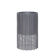Hubsch Blumentopf Metall - grau