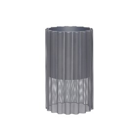 Hubsch Blumentopf Metall - grau Hubsch Blumentopf Metall - grau