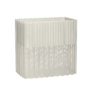 Hubsch Blomsterpotmetall - lys grå