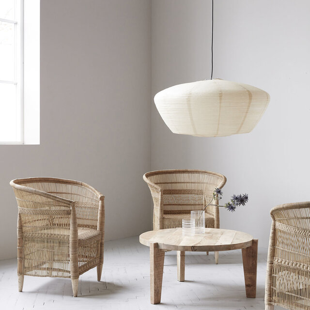 House Doctor Silla Rika con reposabrazos - natural