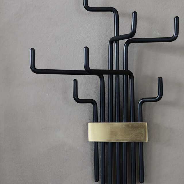 House Doctor Pipes coat rack - black House Doctor Pipes coat rack - black