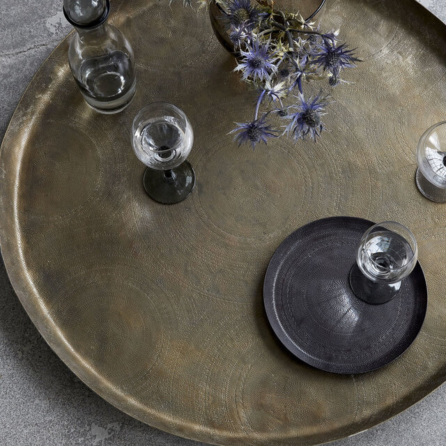 House Doctor Jhansi tray - brass