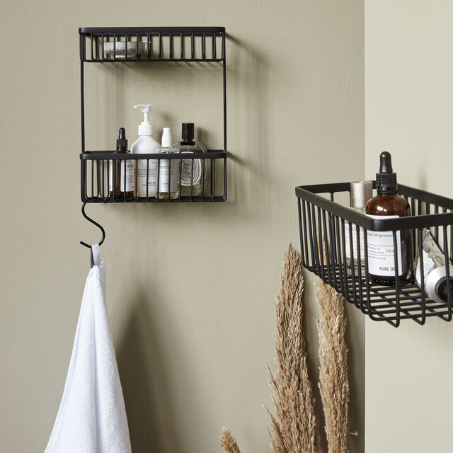 House Doctor Bain double panier-noir
