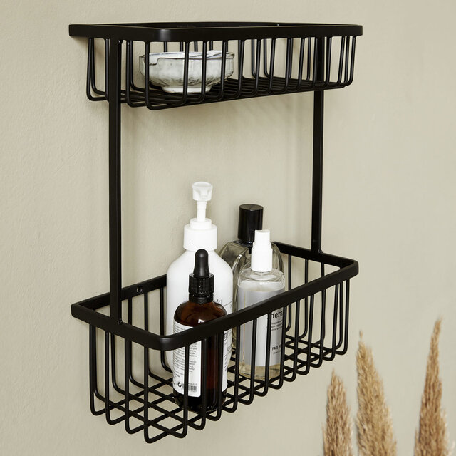 House Doctor Bain double panier-noir