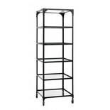 Nordal Iron rack with wheels - black