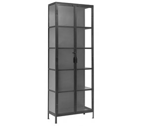 Nordal Phoenix cupboard with 2 doors - black