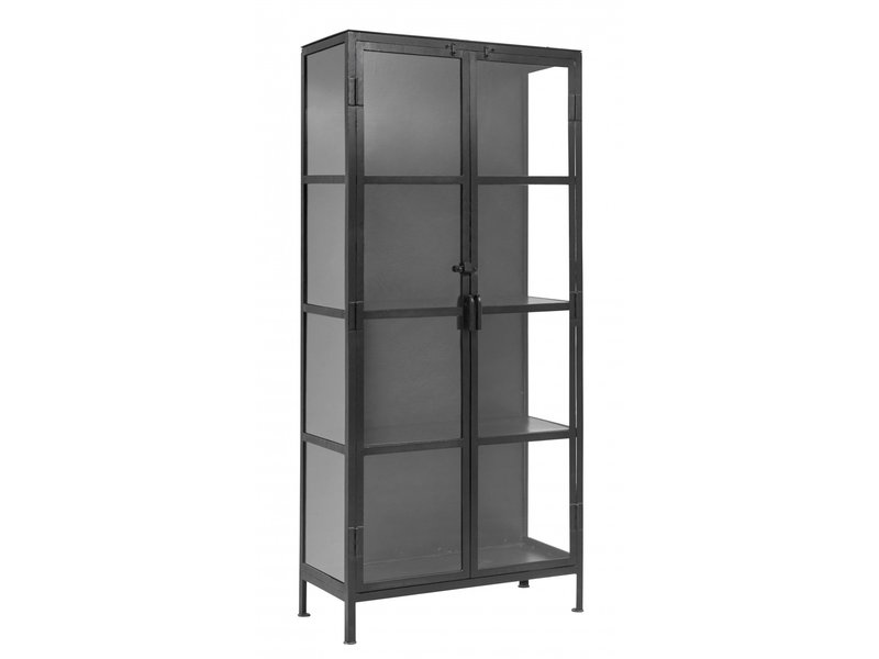 Nordal Phoenix Cabinet With 2 Doors Small Black Living And Co