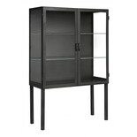 Nordal New York display cabinet with 2 doors - black Nordal New York display cabinet with 2 doors - black