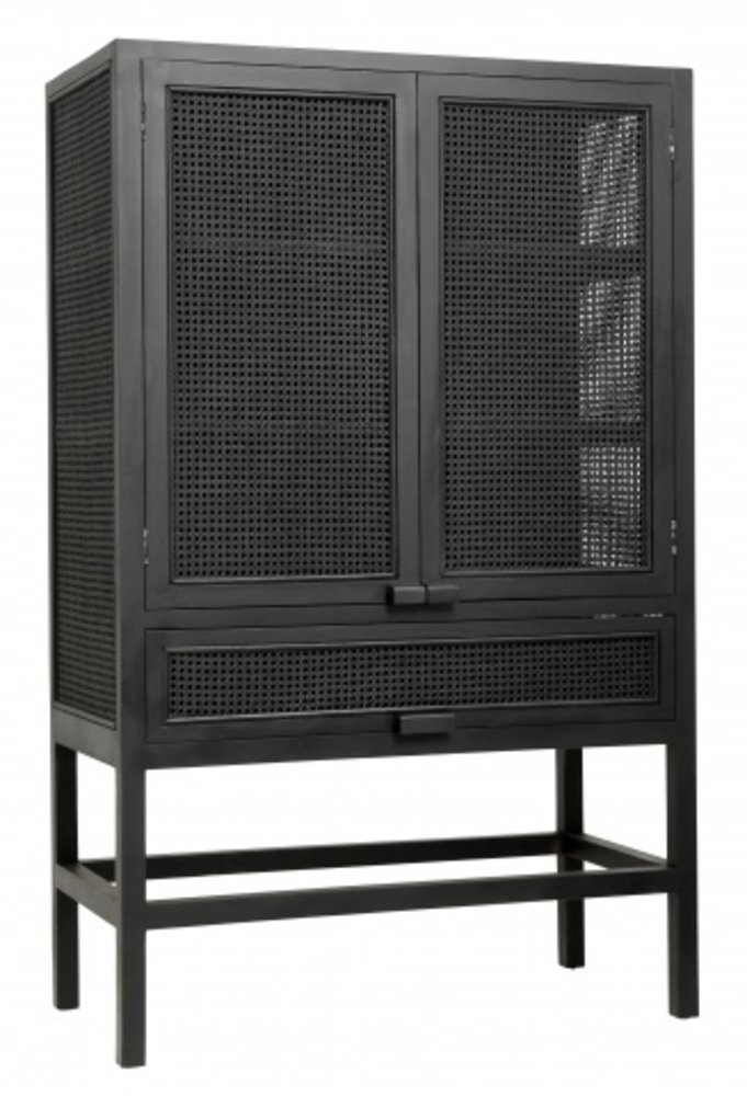 Nordal Armoire Merge en teck avec sangle - noir Nordal Armoire Merge en teck avec sangle - noir