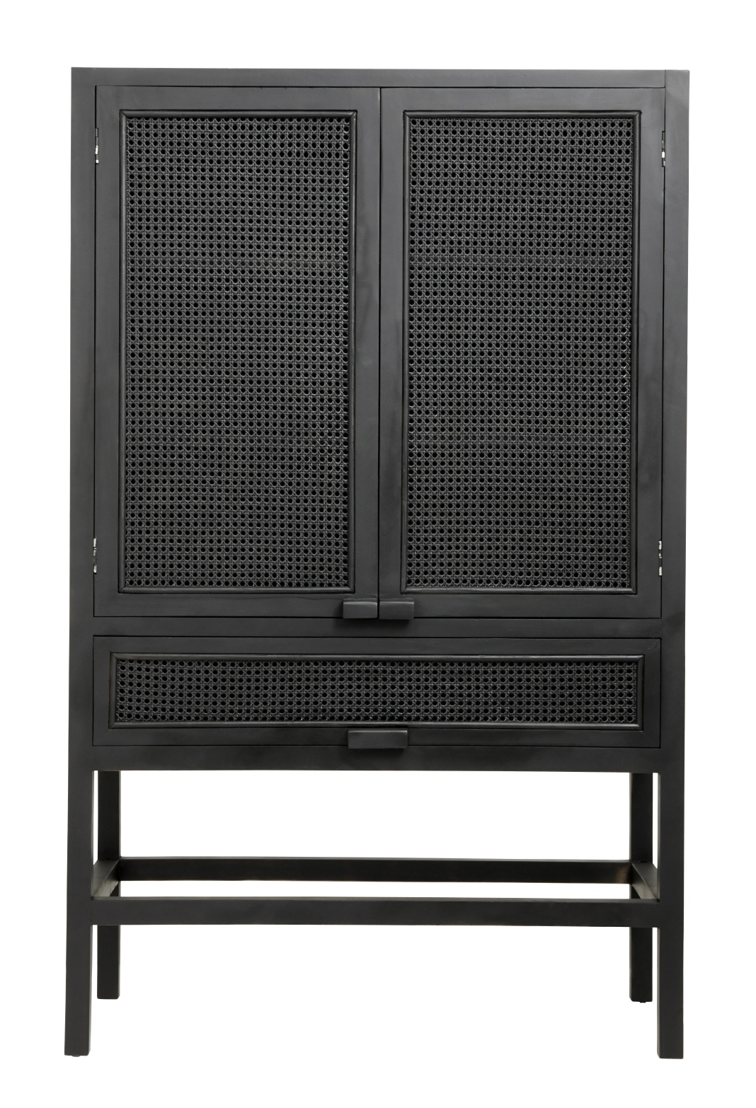 Nordal Armoire Merge en teck avec sangle - noir