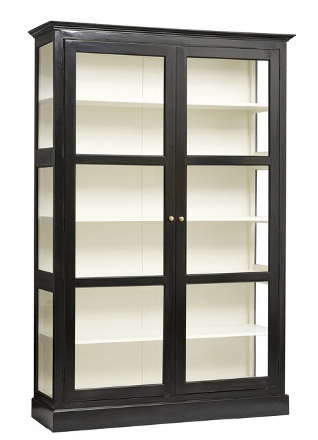 Nordal Classic cupboard double - black / white Nordal Classic cupboard double - black / white