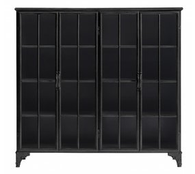 Nordal Downtown iron cabinet - black