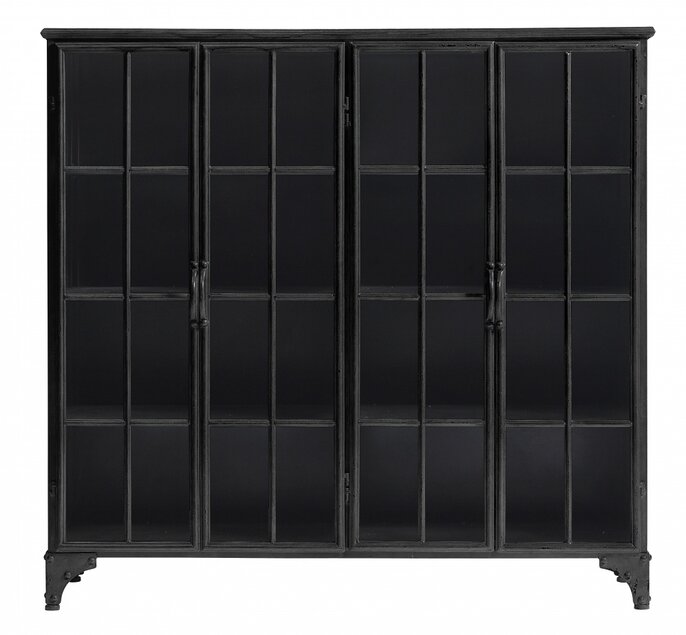 Nordal Armoire en fer forgé du centre-ville - noire