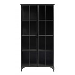 Nordal Downtown iron cabinet - black 97x44x184cm Nordal Downtown iron cabinet - black 97x44x184cm