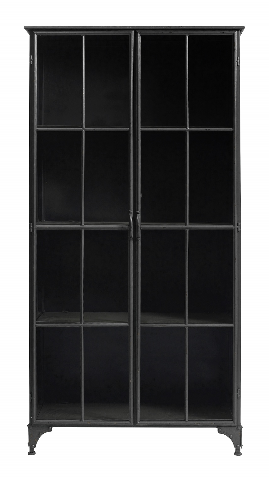 Nordal Armoire Downtown en fer - noir 97x44x184cm