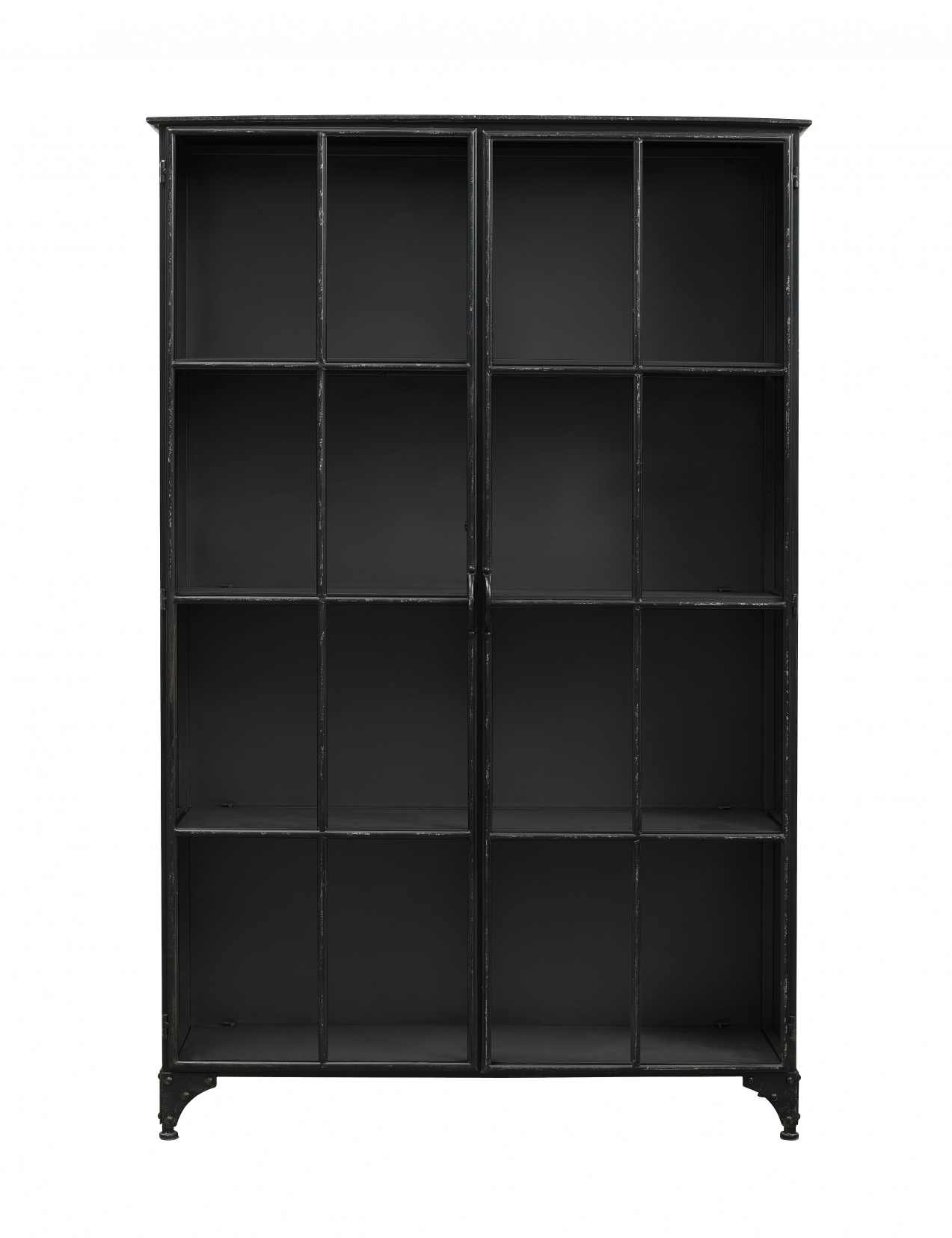 Nordal Armoire Downtown en fer - noir 120x36x185cm