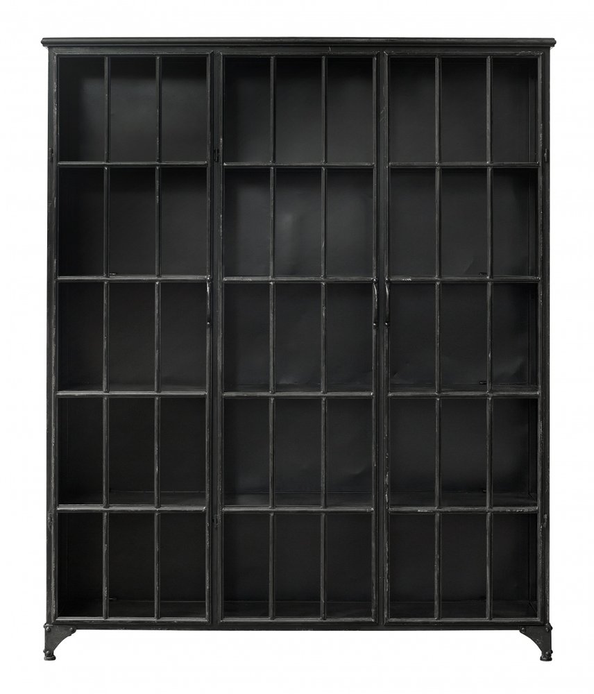 Nordal Armoire Downtown en fer - noir 150x38x180cm