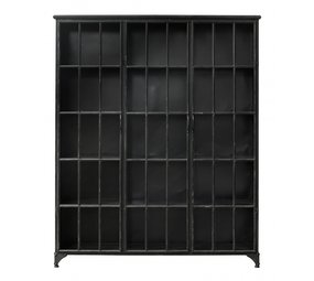 Nordal Downtown ijzeren kast - zwart 150x38x180cm Nordal Downtown ijzeren kast - zwart 150x38x180cm
