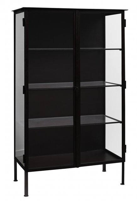 Nordal Oregon cabinet with 2 doors - black Nordal Oregon cabinet with 2 doors - black