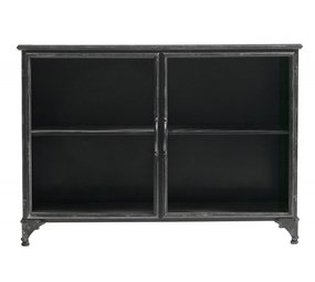 Nordal Downtown ijzeren kast - zwart 104x35x74cm Nordal Downtown ijzeren kast - zwart 104x35x74cm