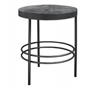 Nordal Midnight side table round marble - black Nordal Midnight side table round marble - black