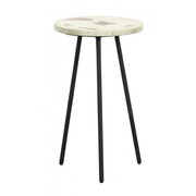 Nordal Table d'appoint en terrazzo - noir / pistache