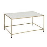 Nordal Timeless coffee table - white marble / brass Nordal Timeless coffee table - white marble / brass
