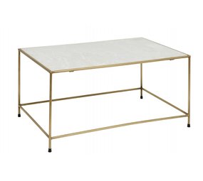 Nordal Tavolino senza tempo - marmo bianco / ottone Nordal Tavolino senza tempo - marmo bianco / ottone