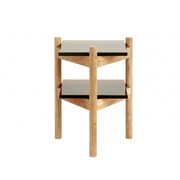 Nordal Amber Beistelltisch - Holz / Glas