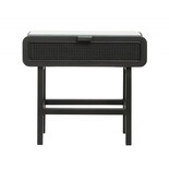 Nordal Mesa consola Merge de teca con cincha - negro Nordal Mesa consola Merge de teca con cincha - negro