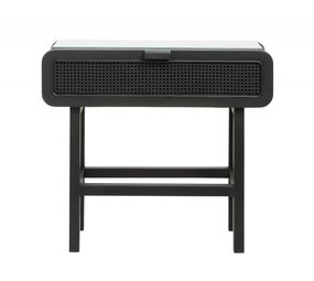 Nordal Unisci consolle in teak con fettuccia - nero Nordal Unisci consolle in teak con fettuccia - nero