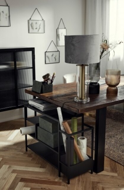 Nordal Vintage eettafel ijzer/hout