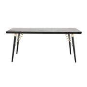 Nordal Mesa de comedor - madera negra Nordal Mesa de comedor - madera negra