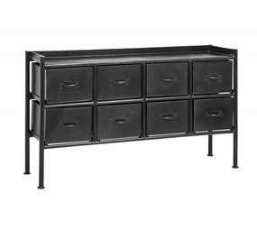 Nordal Armadio in ferro Portland con cassetti - nero Nordal Armadio in ferro Portland con cassetti - nero