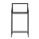 Nordal Counter marmeren/ijzeren tafel met glas Nordal Counter marmeren/ijzeren tafel met glas